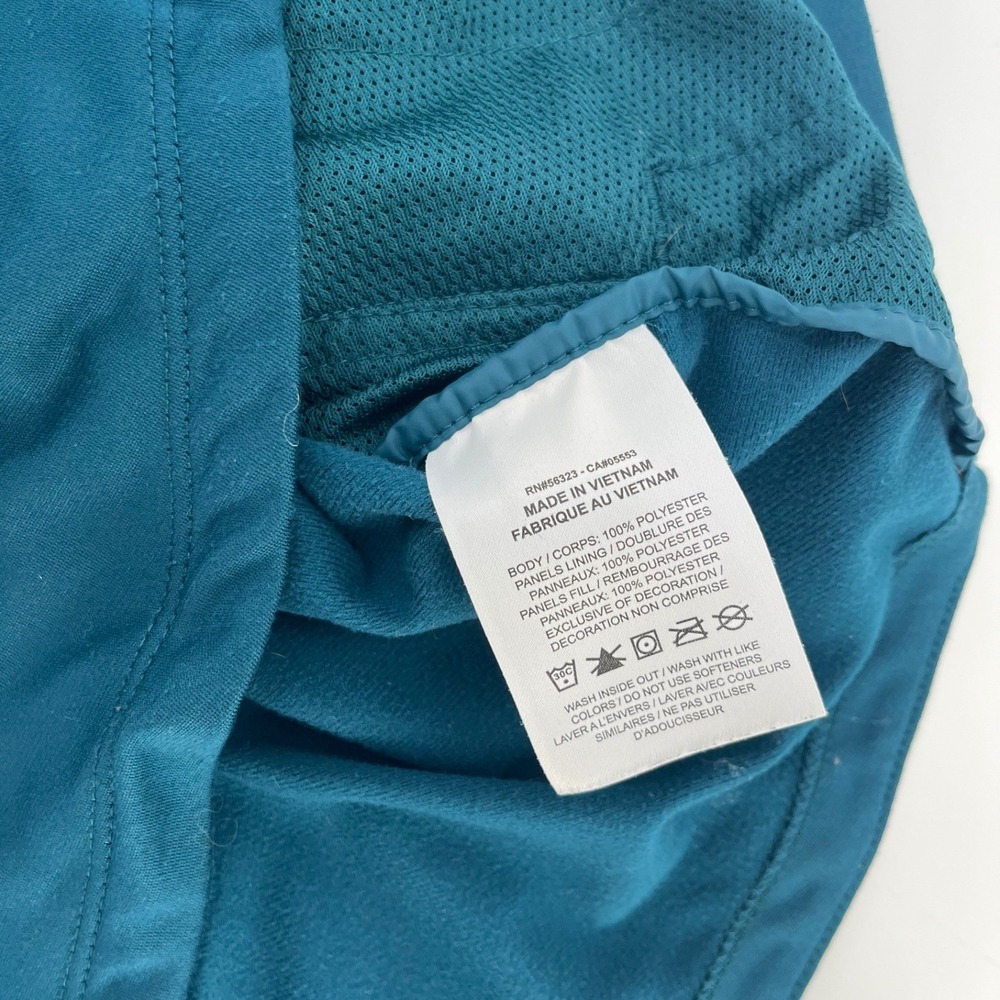 Nike Essential Quilted Running Aerolayer Mock Neck Vest Teal Blue Women Medium - Picture 4 of 6